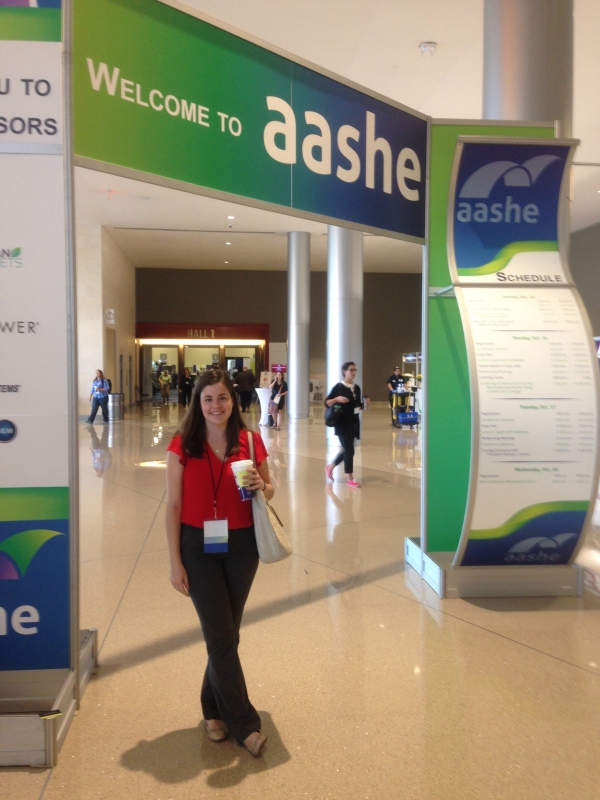 Michelle at the AASHE conference